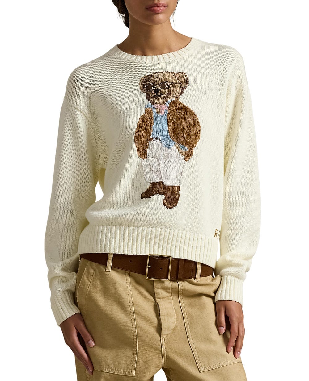 Свитер Polo Bear Polo Ralph Lauren 211A96248001, кремовый цвет • Купить в интернет-магазине Kameron