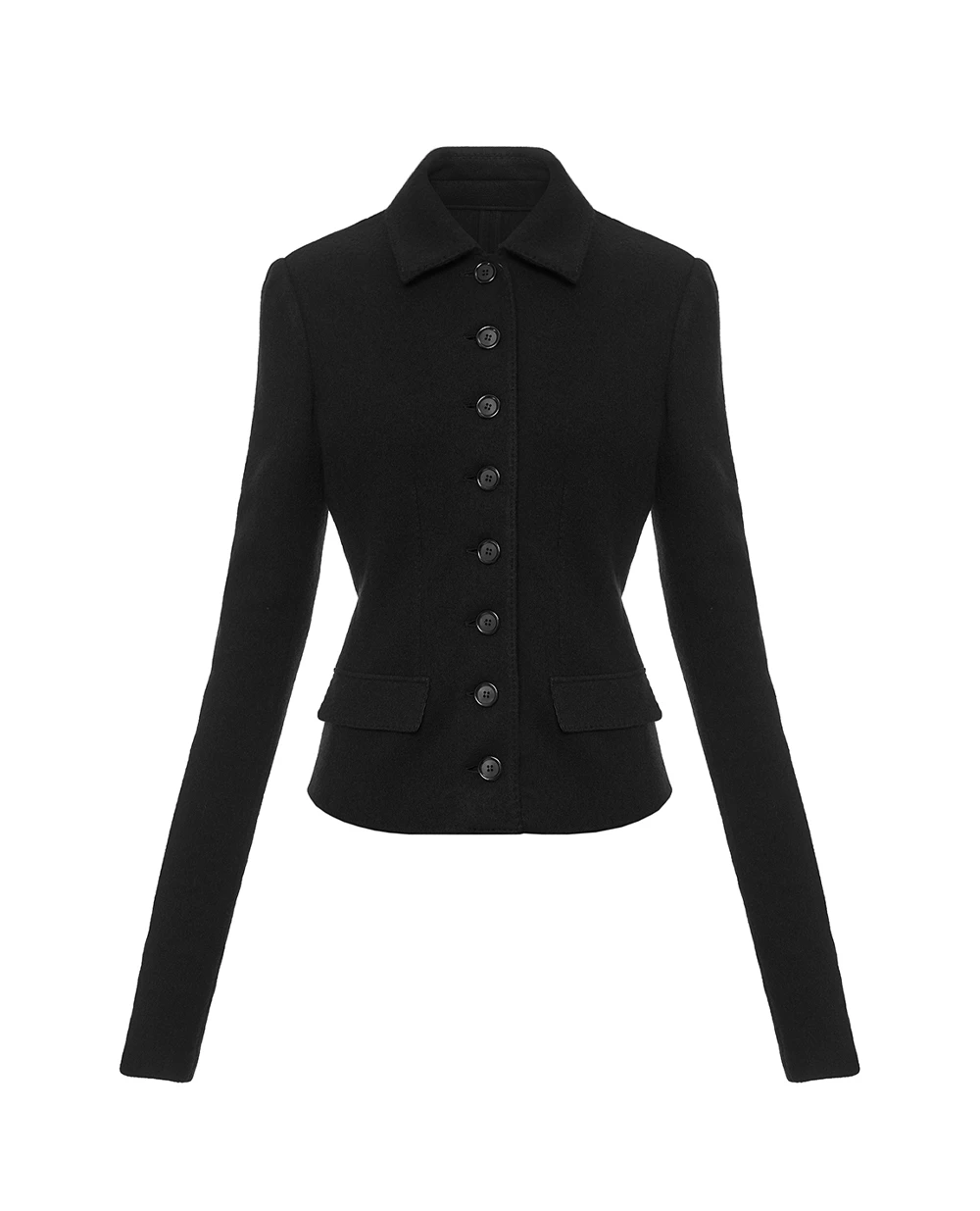 Жакет однобортний із вовни Dolce&Gabbana F27HFT-HU2BB, чорний колір • Купити в інтернет-магазині Kameron