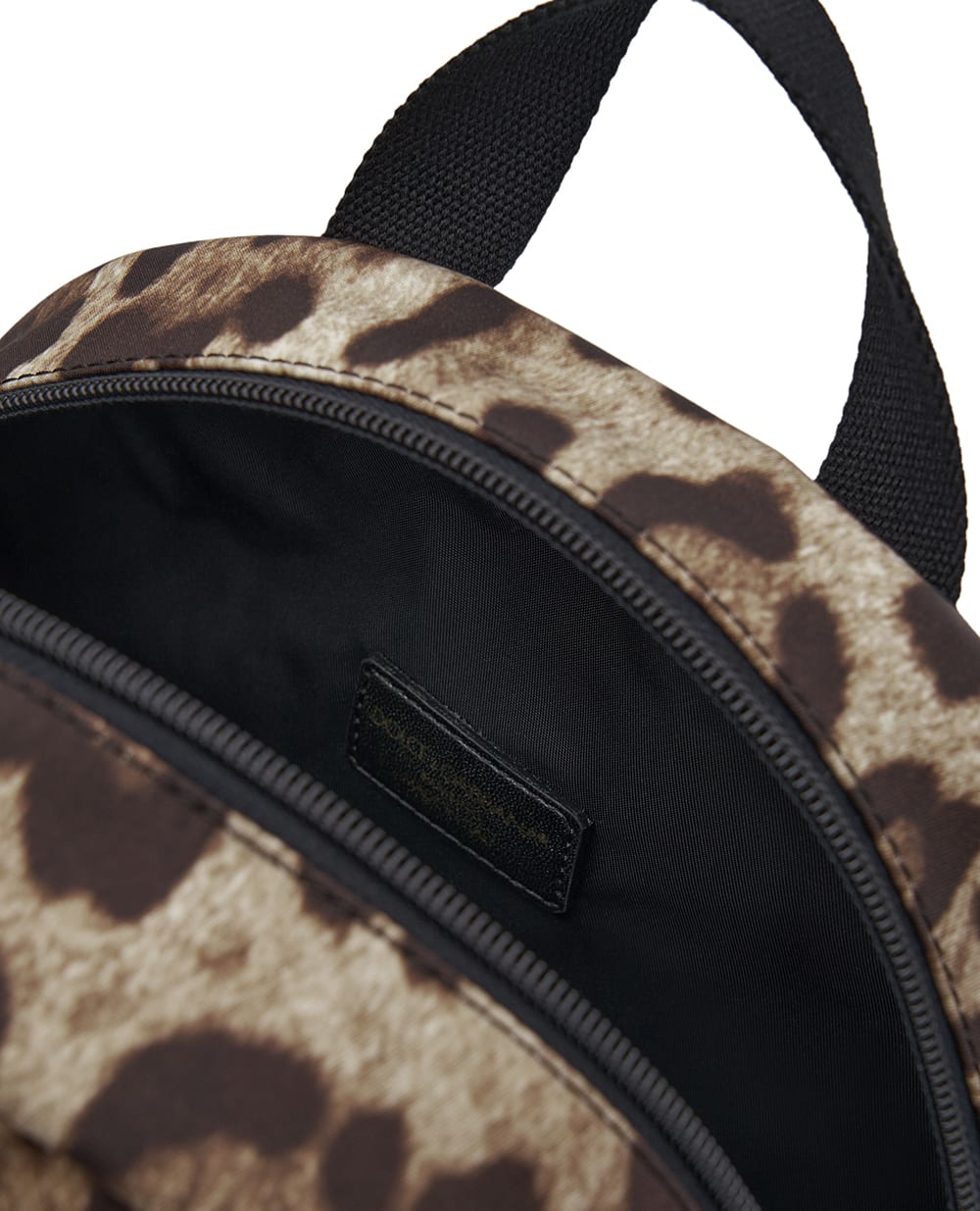 Детский рюкзак с леопардовым принтом Dolce&Gabbana Kids EB0206-AJ555, коричневый цвет • Купить в интернет-магазине Kameron