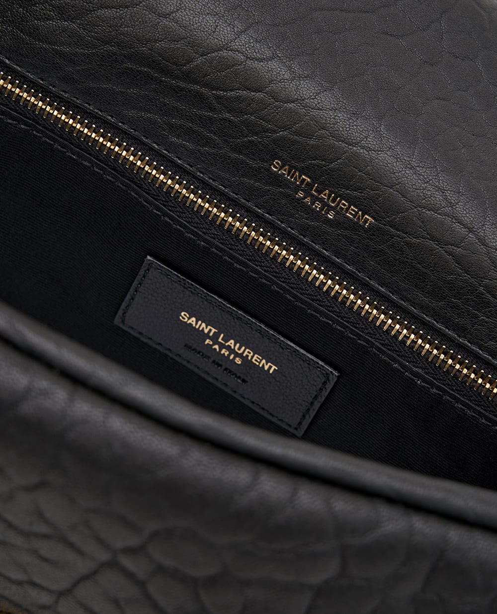 Шкіряна сумка Сalypso Medium Saint Laurent 800916-AACYT, чорний колір • Купити в інтернет-магазині Kameron