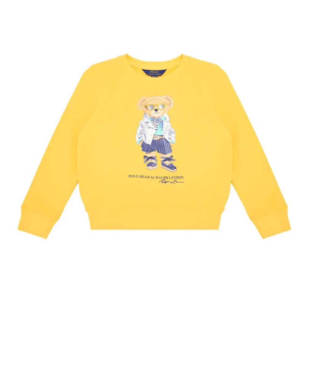 Детский свитшот Polo Bear Polo Ralph Lauren Kids 310926017001, желтый цвет • Купить в интернет-магазине Kameron