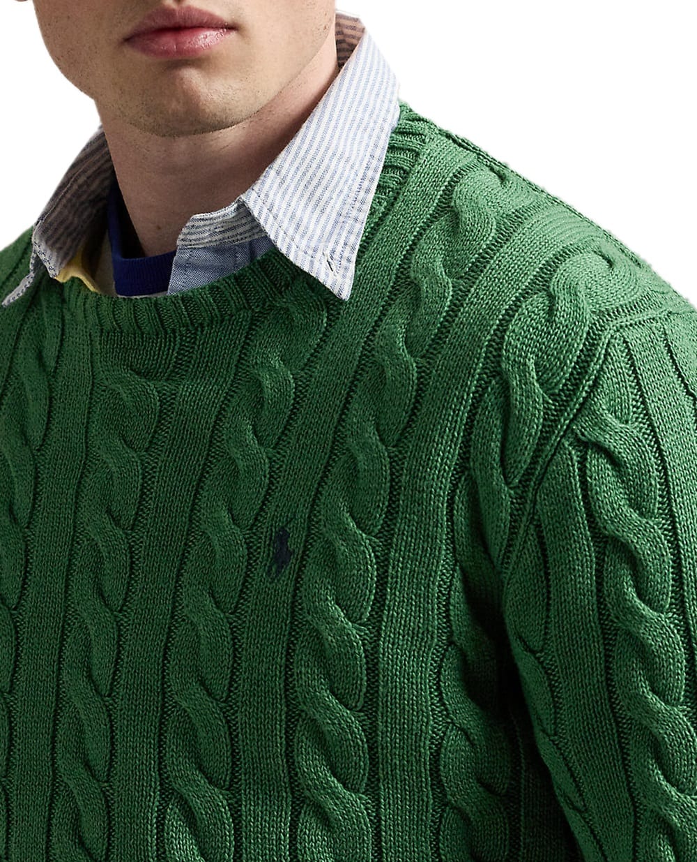 Джемпер з вишитим логотипом Polo Ralph Lauren 710775885519, зелений колір • Купити в інтернет-магазині Kameron