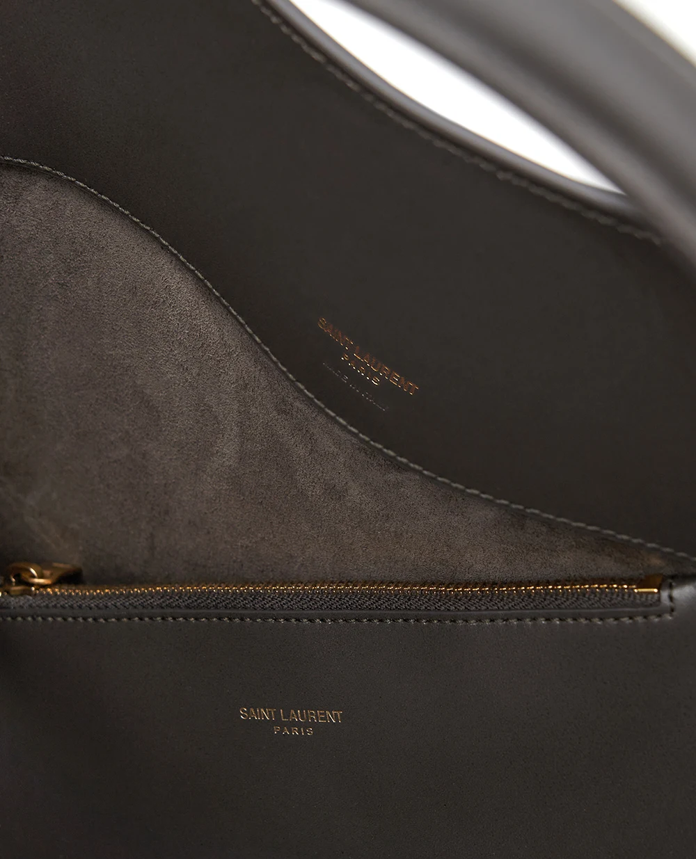 Сумка Le 37 з телячої шкіри Saint Laurent 742828-2R20W, темно-сірий колір • Купити в інтернет-магазині Kameron