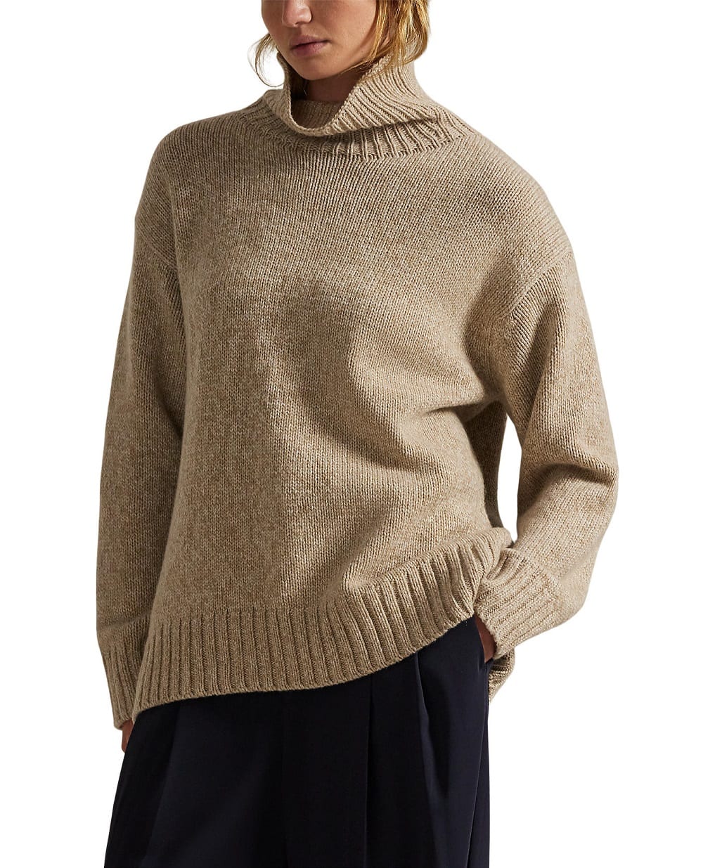 Светр з вовни та кашеміру Polo Ralph Lauren 211978309001, бежевий колір • Купити в інтернет-магазині Kameron