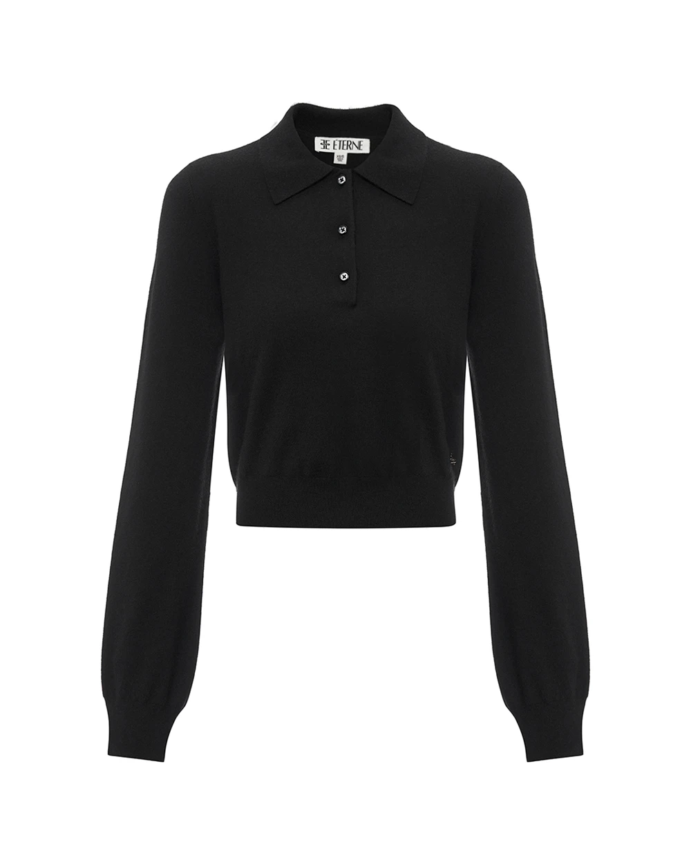 Светр з довгими рукавами з кашеміру Eterne ECS389-11, чорний колір • Купити в інтернет-магазині Kameron