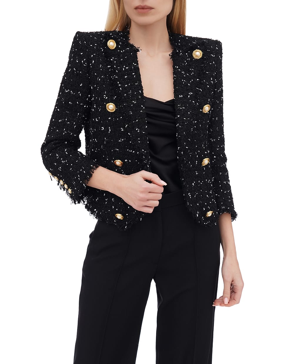 Жакет Balmain EF0SC226XL06, чорний колір • Купити в інтернет-магазині Kameron