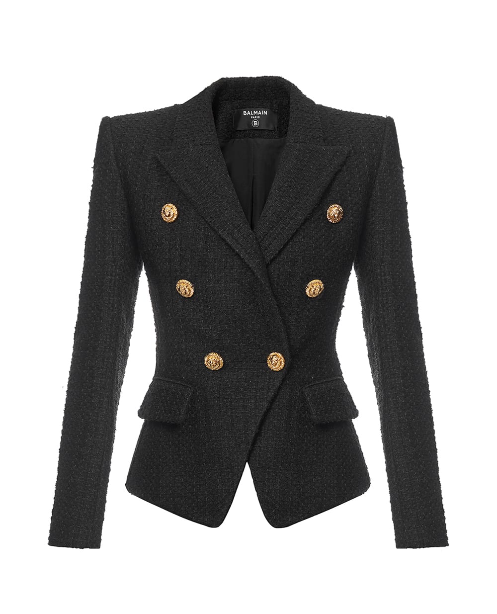 Пиджак из твида Balmain GF1SI505XL81, черный цвет • Купить в интернет-магазине Kameron