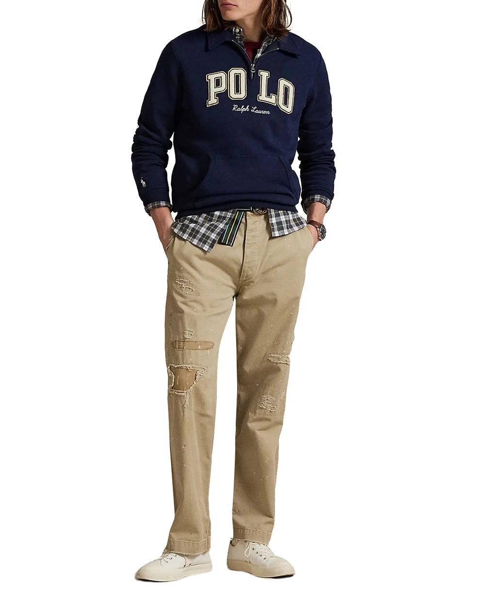 Толстовка флісова Polo Ralph Lauren 710981150002, синій колір • Купити в інтернет-магазині Kameron