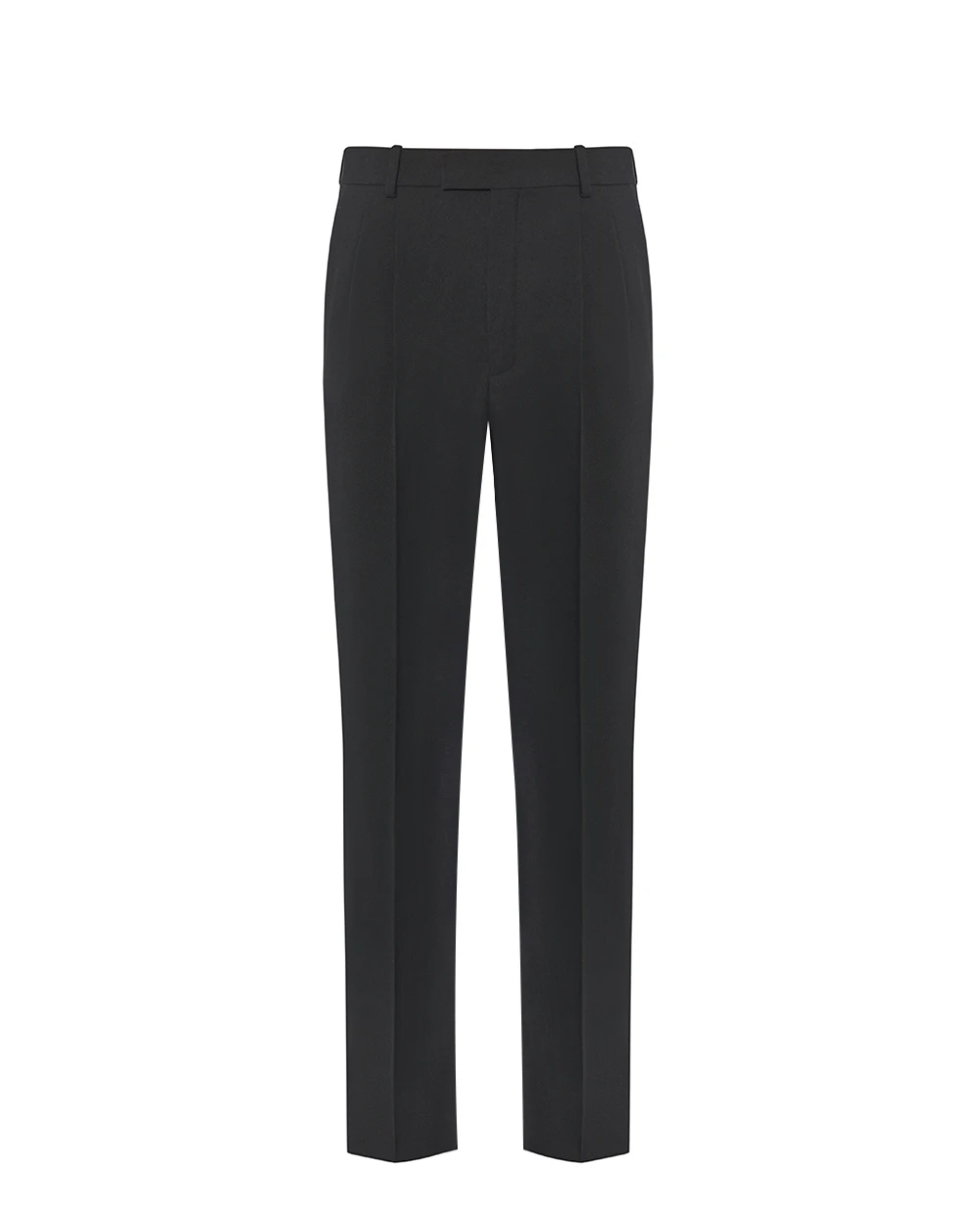 Шерстяные брюки с высокой талией Saint Laurent 837054-Y7B73, черный цвет • Купить в интернет-магазине Kameron