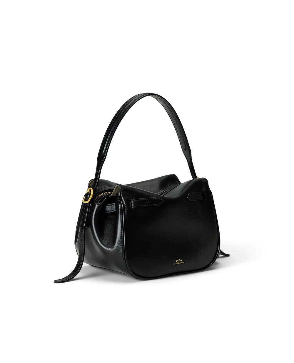 Кожаная мини-сумка Polo ID Polo Ralph Lauren 428955415001, черный цвет • Купить в интернет-магазине Kameron