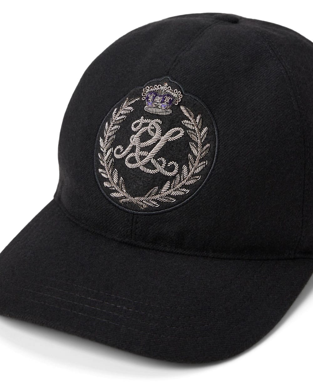 Кепка із вовни Ralph Lauren Purple Label 798976980001, чорний колір • Купити в інтернет-магазині Kameron