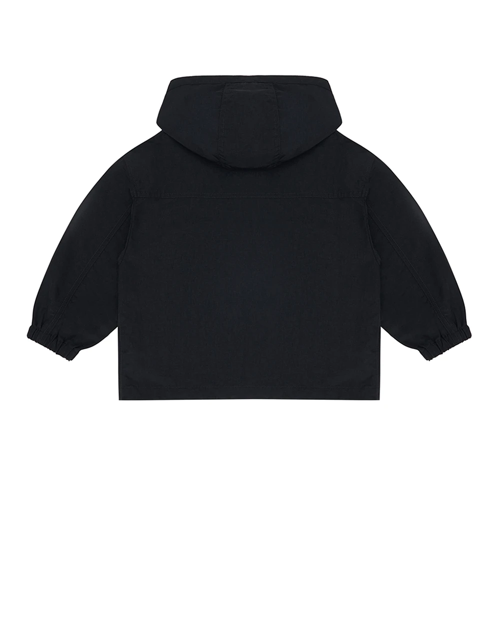 Дитяча ветровка з нейлону з капюшоном Dolce&Gabbana Kids L4JB8B-G7PVJ-S, чорний колір • Купити в інтернет-магазині Kameron