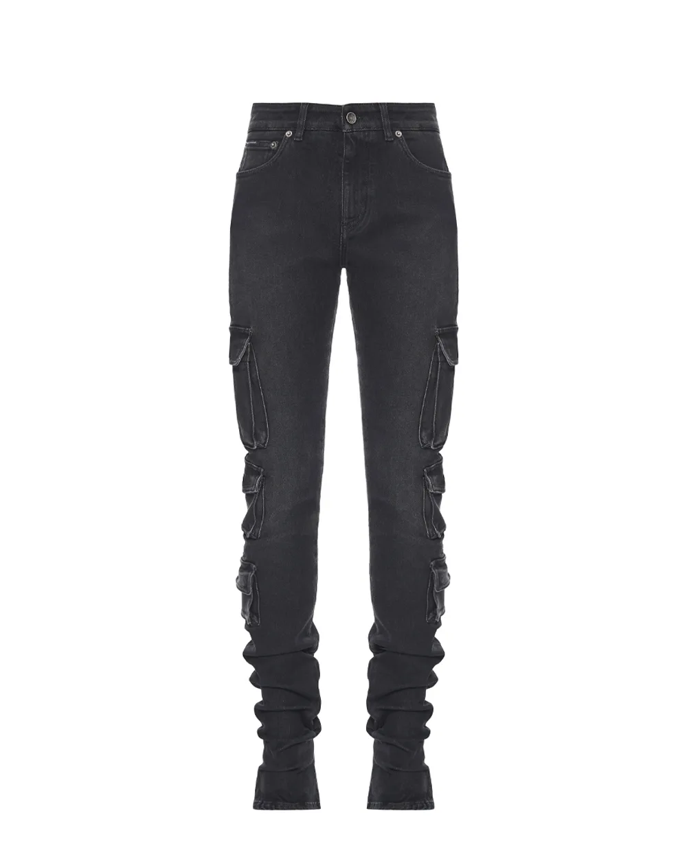 Джинсы из денима Dolce&Gabbana FTDHKD-G8OS3, серый цвет • Купить в интернет-магазине Kameron