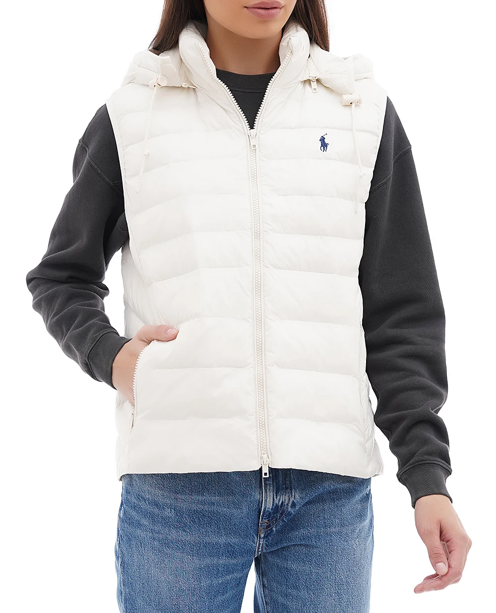 Жилет Polo Ralph Lauren 211958935002, белый цвет • Купить в интернет-магазине Kameron