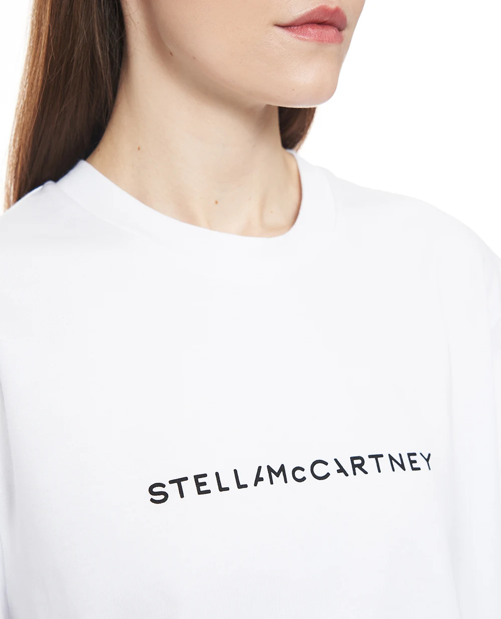 Футболка оверсайз с логотипом Stella McCartney 6J01583SPY48, белый цвет • Купить в интернет-магазине Kameron