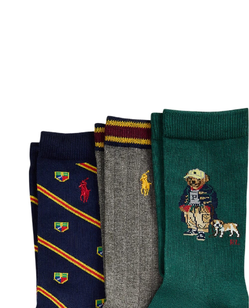 Дитячі шкарпетки Polo Bear (3 пари) Polo Ralph Lauren Kids 444P03160001, різнокольоровий колір • Купити в інтернет-магазині Kameron