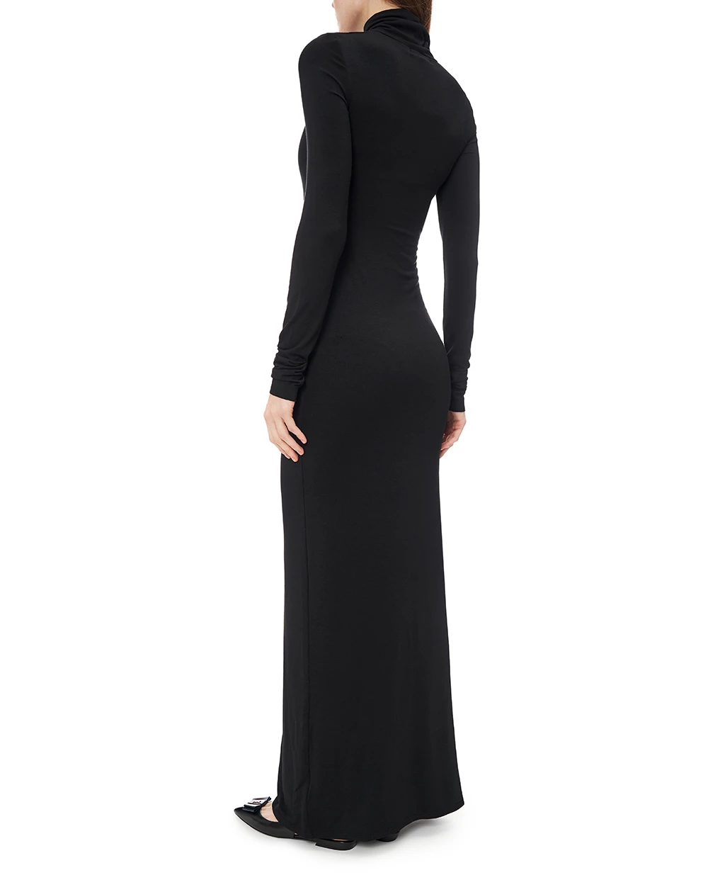 Сукня максі з високим коміром Eterne CB455-13, чорний колір • Купити в інтернет-магазині Kameron