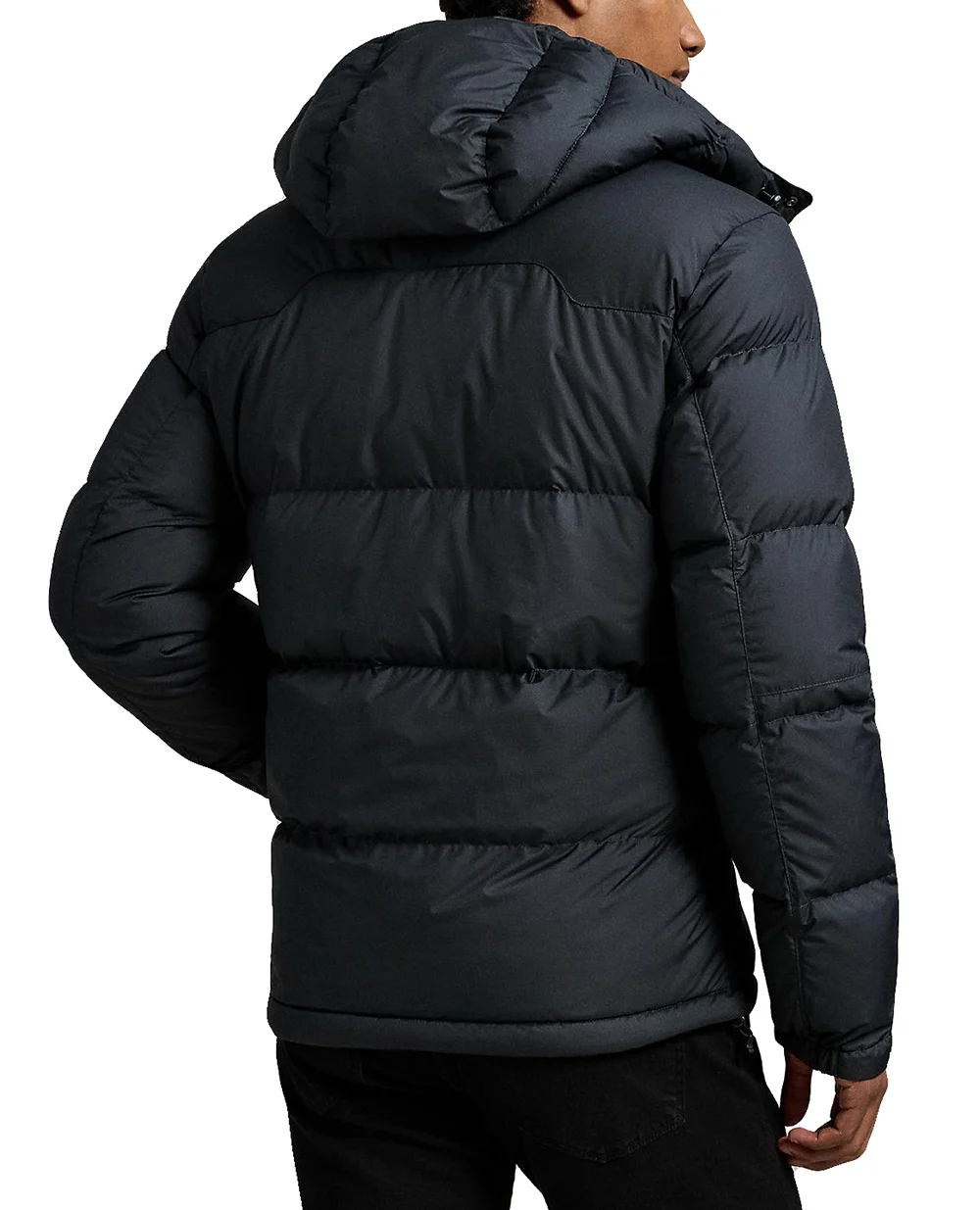 Куртка пуховик з капюшоном Gorham Down Polo Ralph Lauren 710968278001, чорний колір • Купити в інтернет-магазині Kameron