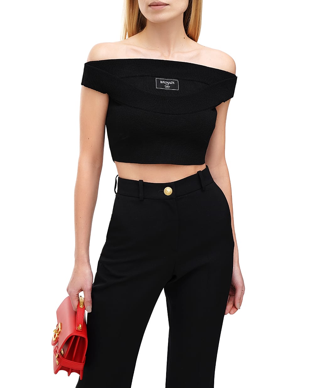 Топ Balmain EF1AA375KH82, чорний колір • Купити в інтернет-магазині Kameron
