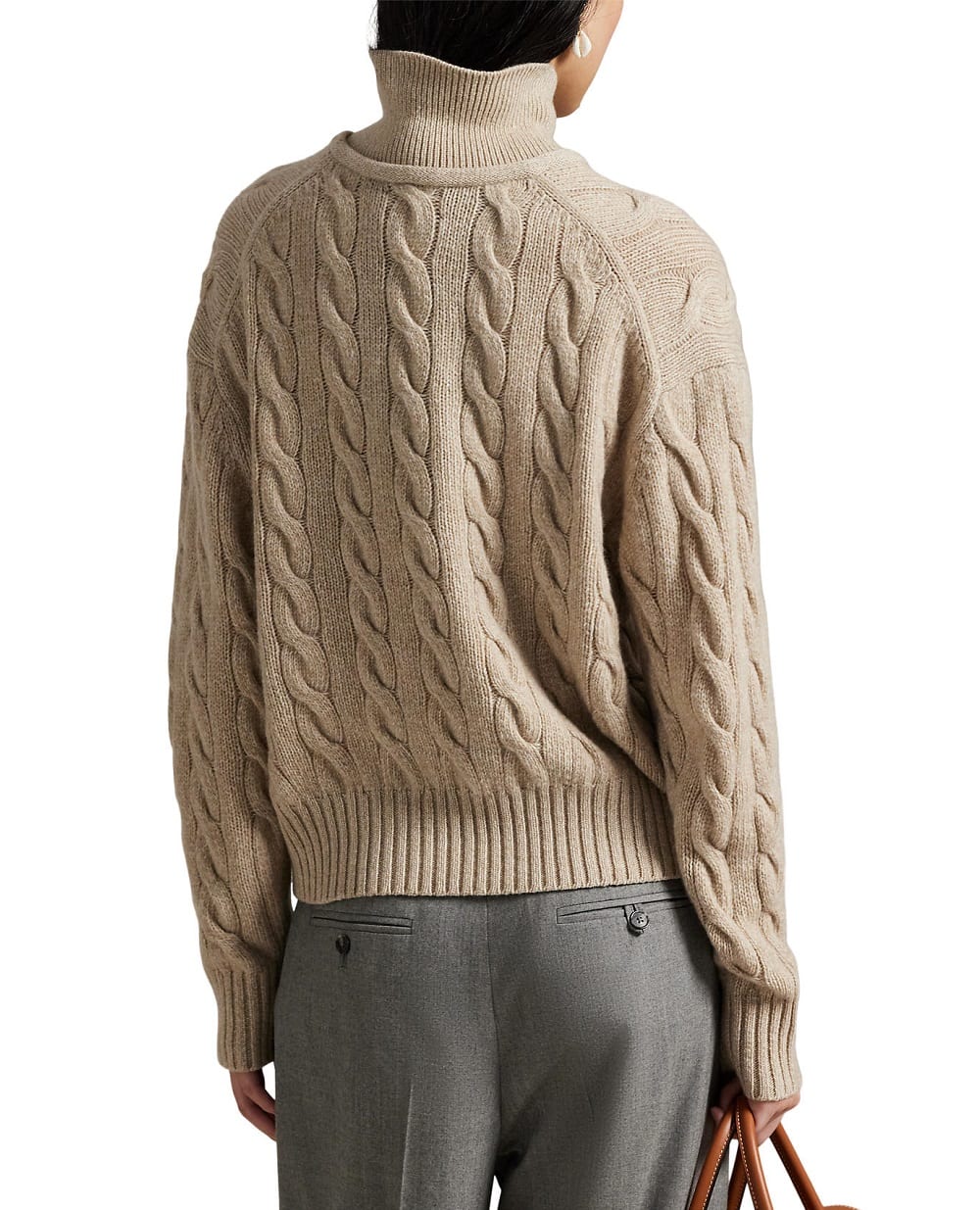 Светр-поло з вовни та кашеміру Polo Ralph Lauren 211A88632001, бежевий колір • Купити в інтернет-магазині Kameron