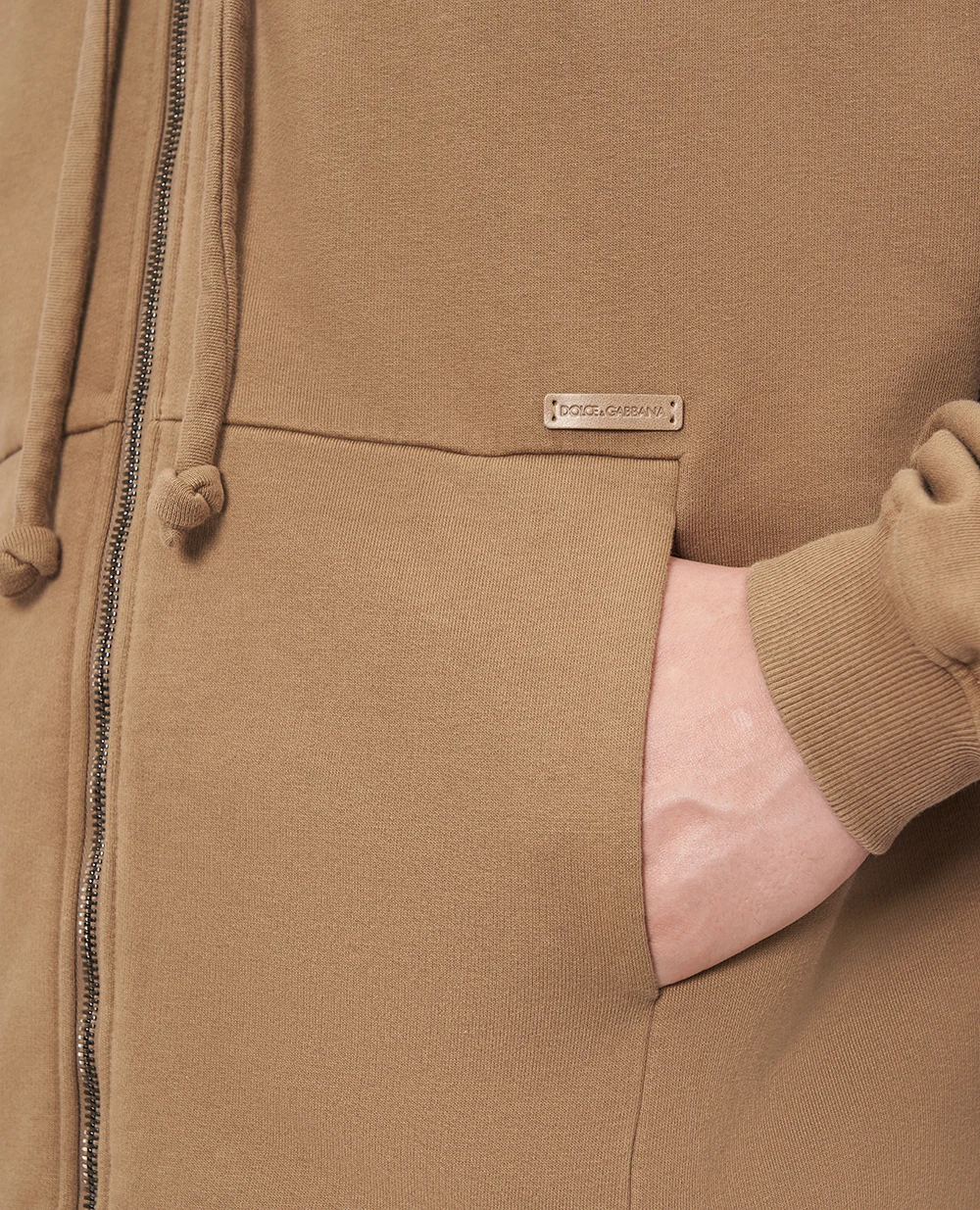 Худи на молнии (костюм) Dolce&Gabbana G9BVJT-G7PLA, бежевый цвет • Купить в интернет-магазине Kameron