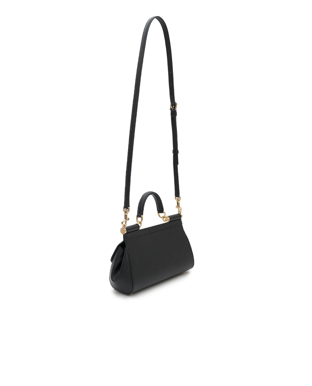 Шкіряна сумка Sicily Dolce&Gabbana BB7652-B1001, чорний колір • Купити в інтернет-магазині Kameron