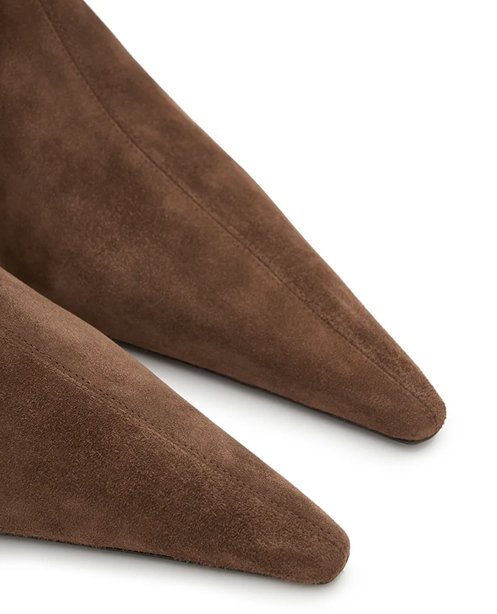 Ботильйони JILL з телячої замші Saint Laurent 850121-27D00, коричневий колір • Купити в інтернет-магазині Kameron