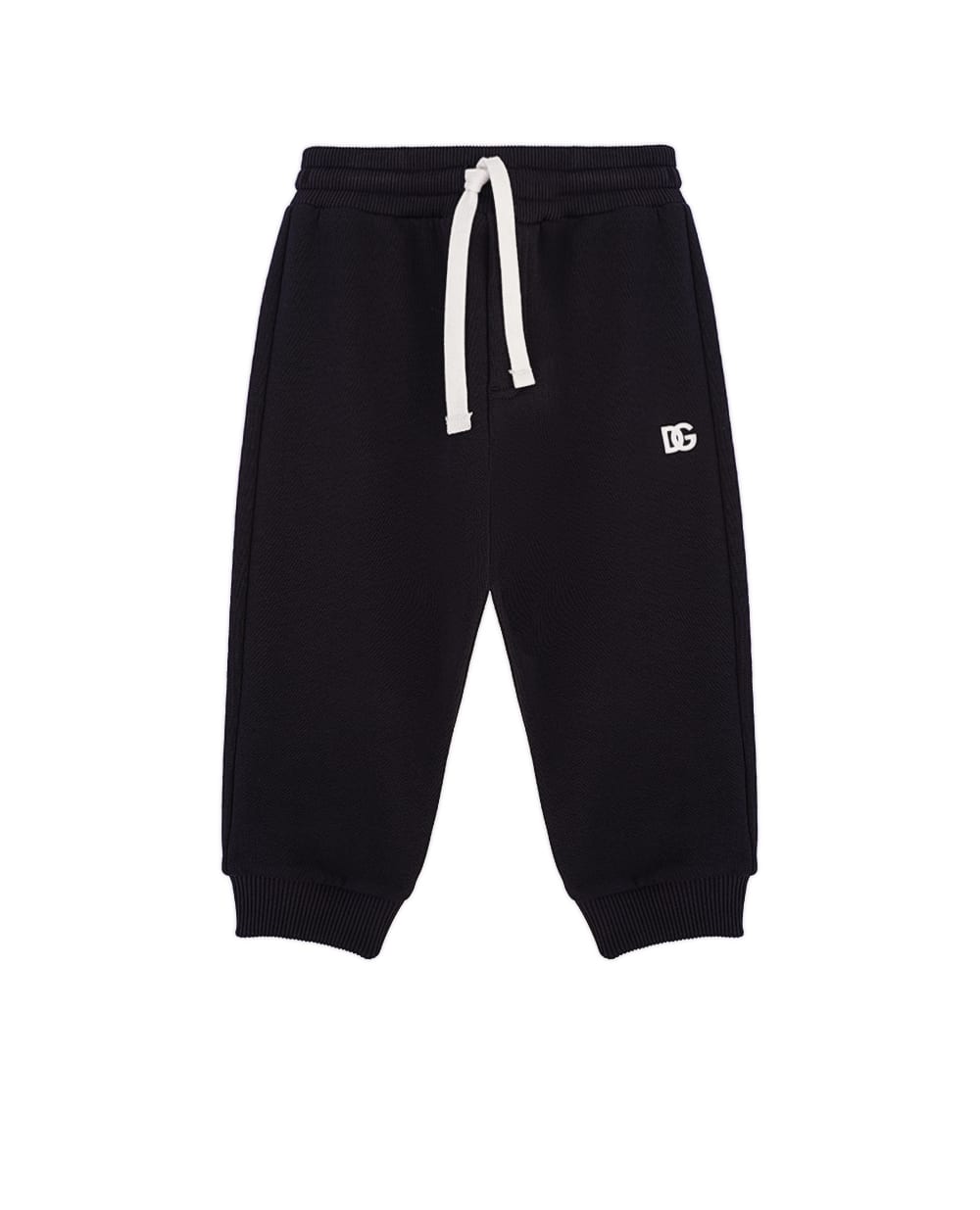 Детские спортивные брюки (костюм) Dolce&Gabbana Kids L1JPKL-G7OLL, темно-синий цвет • Купить в интернет-магазине Kameron