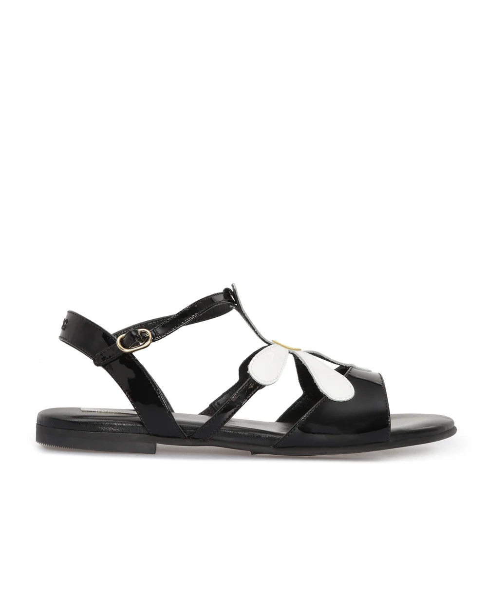 Детские лаковые сандалии Dolce&Gabbana Kids D10456-A7932-M, черный цвет • Купить в интернет-магазине Kameron