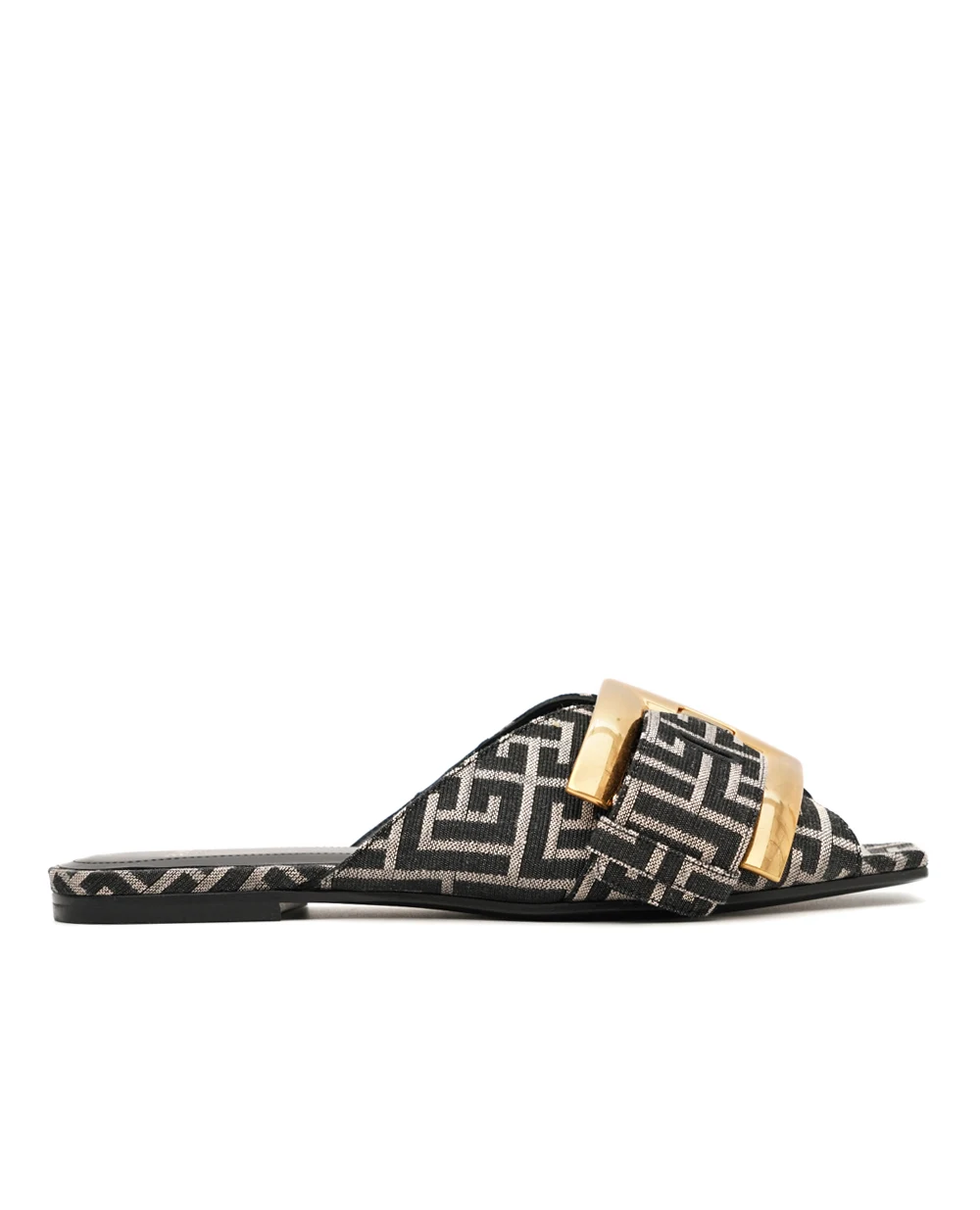 Сандалии Anthem с жаккардовой монограммой Balmain GN1UP158TJBM, черный цвет • Купить в интернет-магазине Kameron