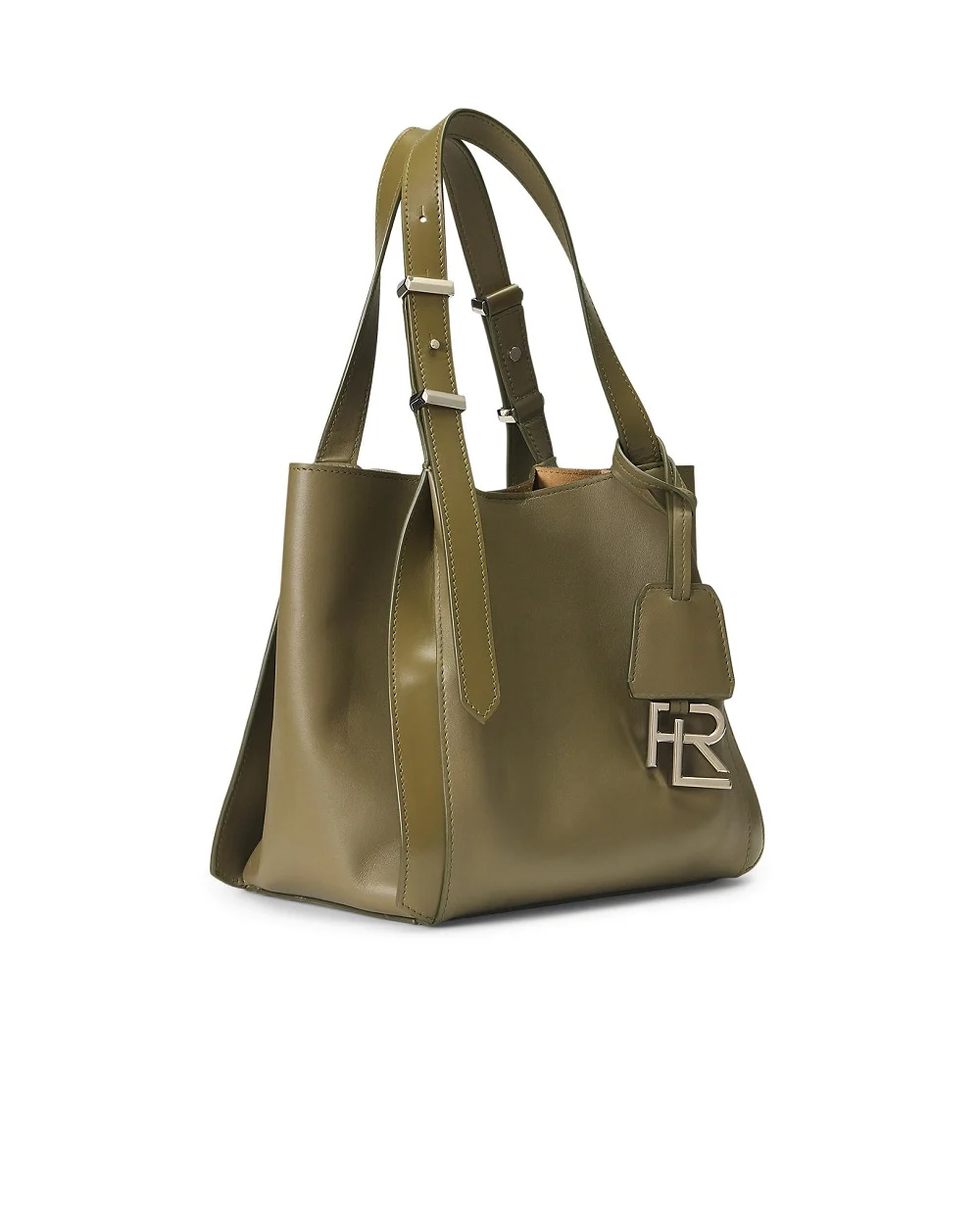 Міні-тоут з шкіри Ralph Lauren Collection 435961563006, оливковий колір • Купити в інтернет-магазині Kameron