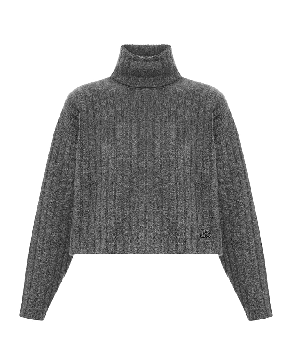 Свитер из кашемира Dolce&Gabbana FXW49Z-JBW0S, серый цвет • Купить в интернет-магазине Kameron