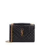 Saint Laurent Кожаная сумка Envelope Medium - Артикул: 600185-AACT7