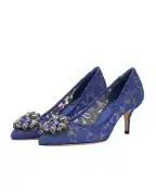 Dolce&Gabbana Кружевные лодочки Rainbow Lace - Артикул: CD0066-AL198-s