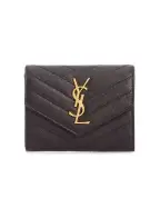 Saint Laurent Кожаный кошелек - Артикул: 403943-BOW01