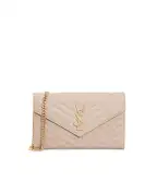 Saint Laurent Кожаная сумка Cassandre Chain Wallet - Артикул: 377828-BOW01