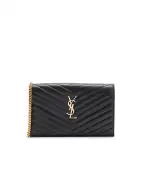 Saint Laurent Кожанная сумка Cassandre Chain Wallet - Артикул: 377828-AAA44