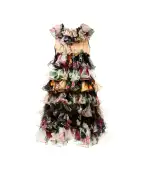 Dolce&Gabbana Детское шелковое платье - Артикул: L51DM4-LA321-B