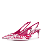 Dolce&Gabbana Кожаные слингбэки Sling Back - Артикул: CG0639-AI412