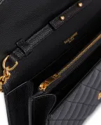 Saint Laurent Кожаная сумка Envelope Chain Wallet - Артикул: 620280-BOW91