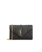 Saint Laurent Кожаная сумка Envelope Small - Артикул: 600195-BOW91