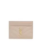Saint Laurent Кожаная визитница - Артикул: 423291-BOW01