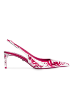Dolce&Gabbana Кожаные слингбэки Sling Back - Артикул: CG0639-AI412