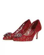 Dolce&Gabbana Кружевные лодочки Rainbow Lace - Артикул: CD0066-AL198