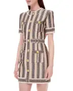 Balmain Твидовое платье - Артикул: XF1R7050XB30