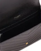 Saint Laurent Кожаный клатч Cassandre - Артикул: 617662-BOW01