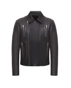 Balmain Кожаная косуха - Артикул: XH1TD170LB24
