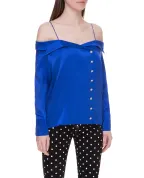 Balmain Шелковая блуза - Артикул: TF02676111S