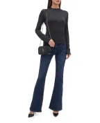 Saint Laurent Кожаная сумка Lou Mini - Артикул: 748849-DV707