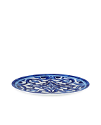 Dolce&Gabbana Сервірувальна тарілка з принтом Blu Mediterraneo - Артикул: TC0010-TCA88